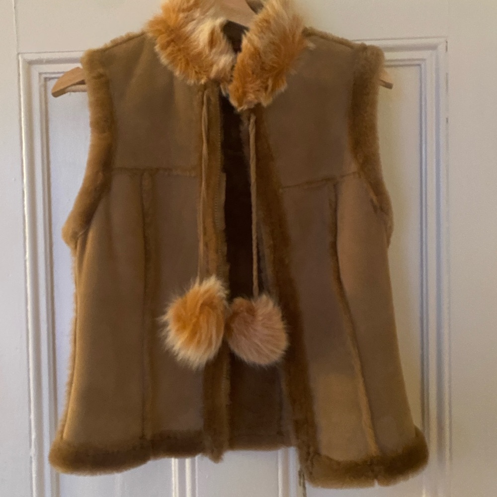 Danier leather vest size xs